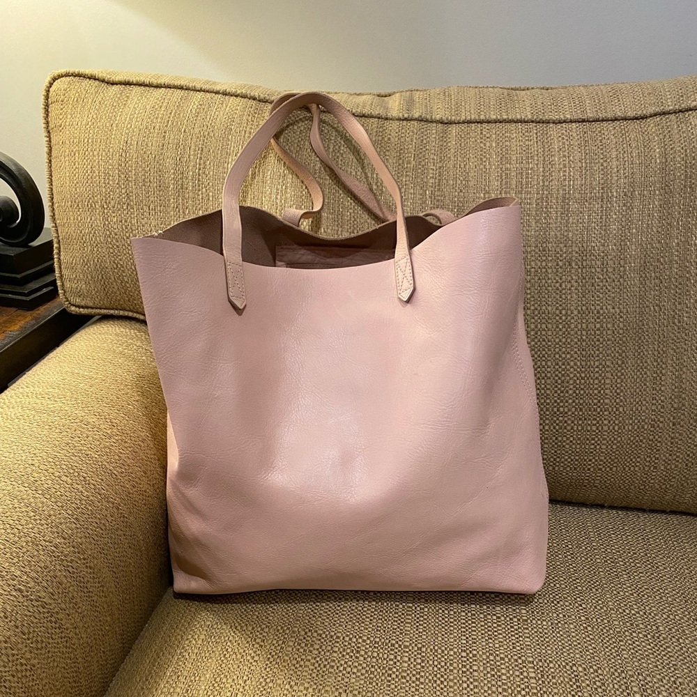 {Madewell} Transport Tote 100% Leather Blush Pink